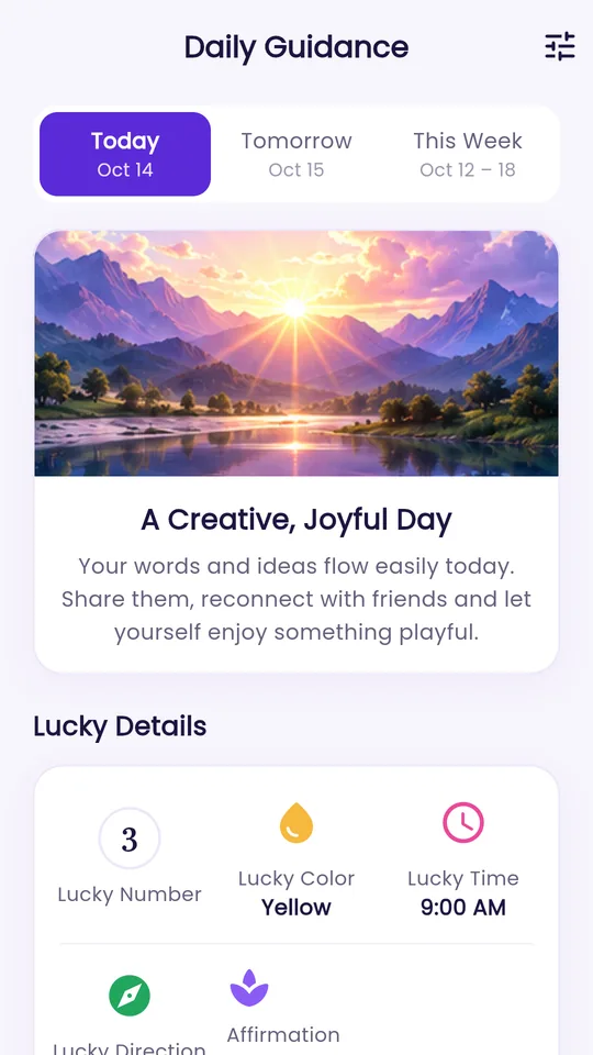 Daily guidance